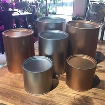 메탈 깡통화분 12x16cm 럭셔리, 골드