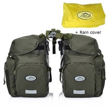 슈퍼커브사이드백 알미늄 브라켓 사이드백가죽 튜닝 바구니 클래식 오토바이바이크가방 오토바이가방 50l 자전거 캐리어 가방 pannier 후면 랙 자전거 트렁크 수하물 뒷좌석 양면, 육군 녹색