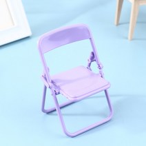 음식모형제작 미니어처 DIY 1Pc 미니 의자 1:12 인형 집 플라스틱 안락 접이식 시뮬레이션 가구 장식, 03 PP