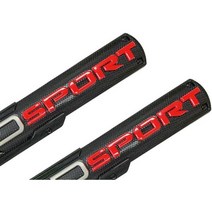 913114 GFFTEO 3D Badge Nameplate Emblem Plastic Decoration with Strong Adhesive Compatible Left Righ, RedSport