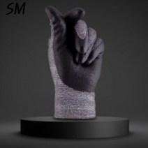 SM 안전 장갑 3size 10개입 NBR 소프트 터치 장갑 슈퍼 그립 코팅 작업용 장갑, L