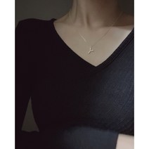 [92.5silver] 볼드 H Y 이니셜 목걸이 (2type)