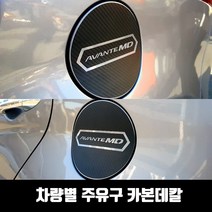 STM 더뉴모하비 전용 카본블랙 주유구 마스크 스티커, 1개