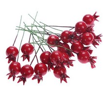 NUOMI Mini Pomegranate Artificial Fruits for Decoration Lifelike Decor 40 Pcs Christmas Ornaments, 1