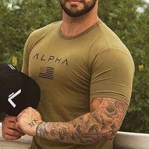 남자트레이닝복 머슬핏 운동복상의 웨이트복 남자 반팔티 여름 nv151ea