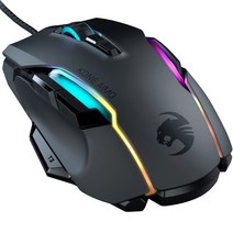 로캣 KONE AIMO Remastered RGB 게이밍 유선마우스, BLACK