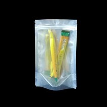 스펙플러스 스탠드 커피 비닐 13X20cm 지퍼 봉지 지포장지 고급 지 알루미늄 은박, 1개, 투명메탈_밑지 4cm