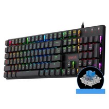 RGB 기계식 게이밍 키보드 컴퓨터자판기 레이저 청축 키보드자판기 스타크래프트 롤