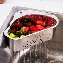 싱크대 코너 스텐 음식물 쓰레기통 음쓰통잔반처리