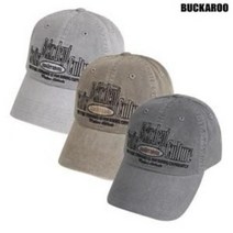 버커루 [한정특가전] [BUCKAROO JEANS] 2023 NEW! 사이즈 조절 O.K! 공용 유니 GR/BR/CH 3컬러 피그먼트 빈티지 레터링 3단 자수 야구모자 볼캡