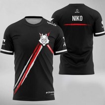 마라톤 싱글렛 니코 G2 Esports 저지 유니폼 elec 티셔츠 레저 스포츠 3d 셔츠 Kennys Rekkles E스포츠 슬리브 스타일 탑스 타입
