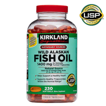 커클랜드 알래스칸 피쉬 오일 1400mg 230정 코팅 소프트젤, 1개