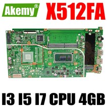 컴퓨터 부품 X512FA 메인 보드 4GB RAM I3 I5 I7 8th Gen 10th CPU ASUS X512FF X512FL X512FB X512F F512FA A512F L, [01] I3-8145u 4GB