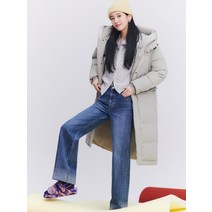 [국내 매장판] GUESS 남녀공용 후드 클린 롱다운점퍼 274998