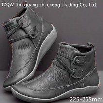 TZQW 흠광지성 빅 사이즈 여성용 봄가을 겨울 캐주얼 플랫225-265mm