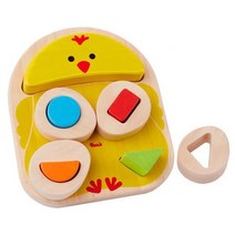 영유아 원목 병아리 도형 퍼즐 선물 돌전아기 1살선물