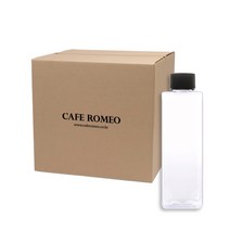 카페로메오 사각 투명 용기, 300ml, 100개