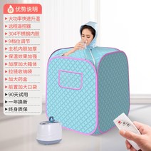 가정용 1인 찜질방 습식 간이 개인 사우나 미니 스팀 사우나 반신욕기, G타입 무선