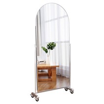 이동식 댄스 전신거울 메이크업 학원 트레이닝 무용, 실버 180x80