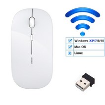 게임마우스 게이밍 Anmck-블루투스 무선 사일런트 마우스 컴퓨터 충전식 미니 매직 블루투스 USB 노트북 pc 샤오미용, [01] USB Type White