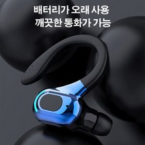 클립형 블루투스 이어폰 무선 스포츠 블루투스 헤드셋 방수 블루투스 헤드폰, 그린