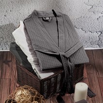 별도교기 편안하고 가벼운 샤워가운 와플원단, 화이트