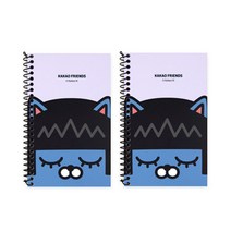 카카오프렌즈 수첩 미니수첩S 카카오프렌즈 좌철수첩+연필1P증정, 카카오프렌즈 수첩 네오, 2개입