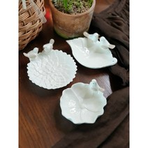 커플 버드 비누 트레이 비누 받침대, 플라워