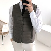 남녀공용 4온스 초경량 브이넥 패딩 조끼 베스트 점퍼(5color)