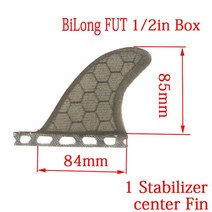 서핑 서핑 핀 BiLong FCS 너브스터 센터 니얼 핀 레드 블루 중앙 보드 웨이크, 11 Gray