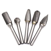 5pcs 텅스텐 카바이드 로터리 버 세트 밀링 커터 1/4 ''섕크 드릴 그라인더, 01 10mm