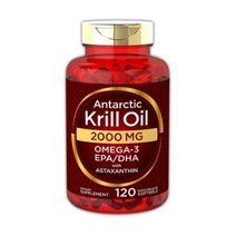 Carlyle 남극 크릴 오일 2000mg 오메가3 120정, 1개