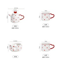 홍차티팟 애프터눈 티팟 홈카페 영국 빈티지 도자기 찻잔 다도 세트, 2인 세트
