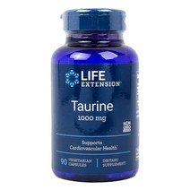 라이프익스텐션 타우린 1000mg 베지테리안 캡슐, 90개입, 1개