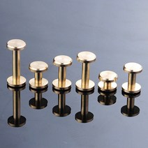 10PC Brassr Craft 솔리드 네일 볼트 부기 둥근 머리 나사 스트랩 리벳 나사 수하물 공예 의류/가방/신발 4-20mm, 10x8mm, 10개