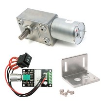 기어드모터 jgy370 dc 6v 12v 24v 감속 브래킷 속도 컨트롤러 메탈 웜 터보, 24v 23rpm, 패키지