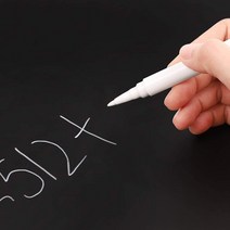 1PC 유성 방수 마커 펜 흰색 액체 분필 칠판 그림 환경 지우기 편지지 Wrting 학교, 한개옵션0