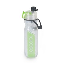 O2Cool 오투쿨 HMLDP07 스포츠물통 자전거 물병, 그린, 590ml