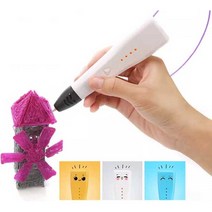 필라멘트 3d펜 3D펜 PCL 매직펜 핑크 어린이용, 표준 구성 단일 펜 (하얀색)