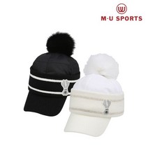 엠유스포츠 여성 패딩비니 니트 캡 MU22733H209, WHT