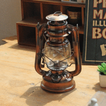 #플래닛 빈티지 오일랜턴 감성 호야등, 1개, 실버