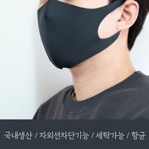 패션 자외선차단 네오플랜 연예인 마스크_4color, 블랙