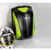 방수 라이더 헬멧 오토바이 백팩 하드쉘 탄소섬유, 올 블랙 카본 파이버 헬멧 설치 가능