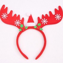 피케이몰 3P세트 X-mas 예쁜 루돌프 뿔 머리띠 순록 사슴뿔 헤어밴드 헤어띠, 랜덤