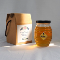 꿀 답례품 결혼 돌잔치 칠순 조문 부의 장례 설날 명절 꿀선물 꿀단지 닮벌꿀 450g, 1개