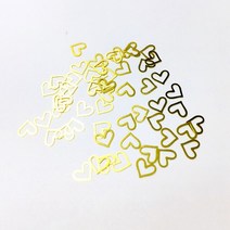 우드 필러 코킹 실리콘 월드 1 박스 반짝이 금속 프레임 UV 에폭시 수지 쥬얼리 필러 DIY 공예 네일 아트, 21 Heart