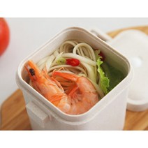 트레이드미 국 파스타 도시락통 전자레인지용, 초록, 1개