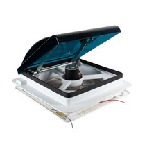 카라반환풍기 팬 루프탑 트레일러 공기청정 테라스, 12V280x280정방향역방향라이트x어댑터블랙