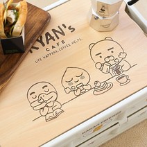 [카카오프렌즈] 폴딩박스 춘식이 / 라이언즈 카페 접이식 수납정리함 (데코스티커 포함) - 캠핑 차박 트렁크 보관함 캠핑박스, 1개