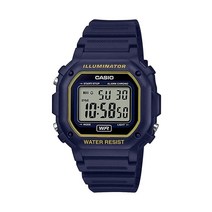 Casio 유니 F-108WH-1ACF 빅 스퀘어 디지털 디스플레이 쿼츠 블랙 시계
